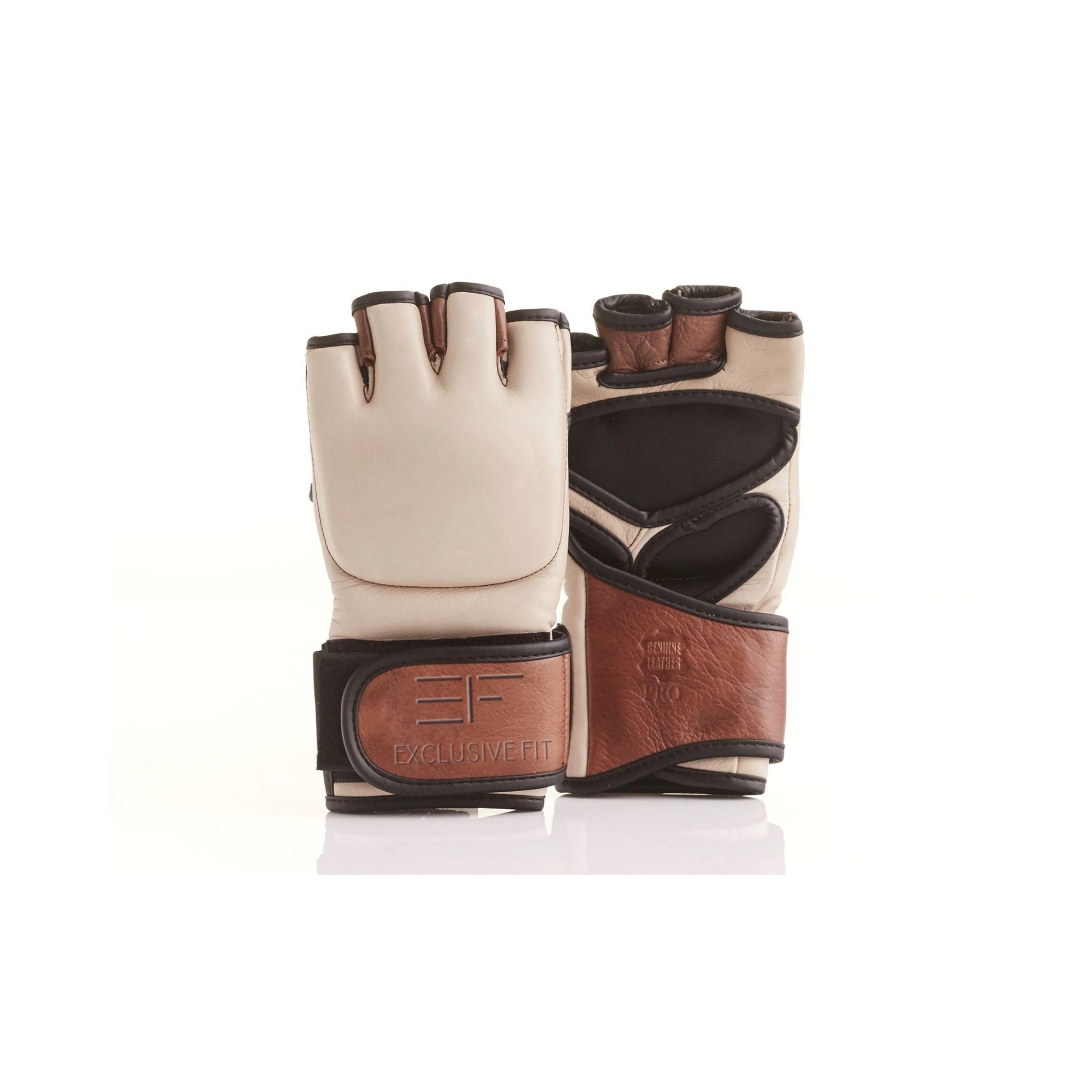 Gants MMA Cream & Brown – EXCLUSIVE FIT – Agence Exclusive Fit