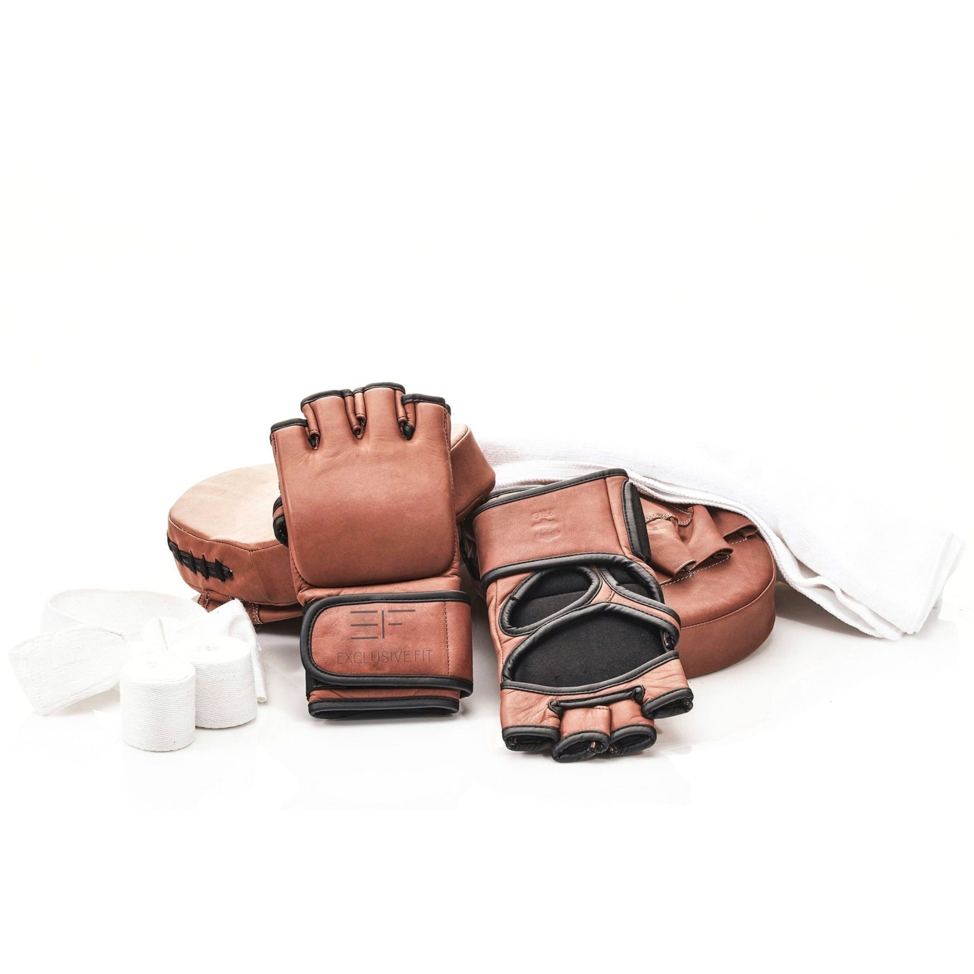Gants MMA Deluxe Tan – EXCLUSIVE FIT – Agence Exclusive Fit